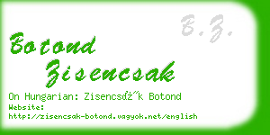 botond zisencsak business card